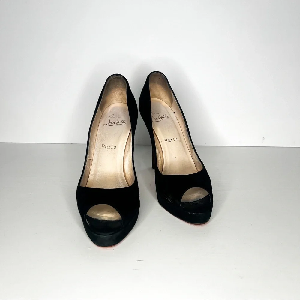 Christian Louboutin Black suede heels - Picture 2 of 9